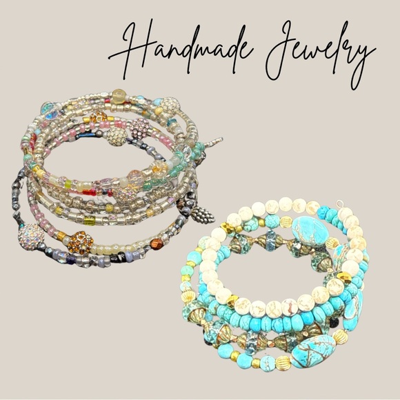 Handmade Multi-Strand Memory Wire Bracelets - Picture 4 of 4